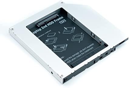 Caddy HDD/SSD 2.5" pour emplacement graveur 12.7mm