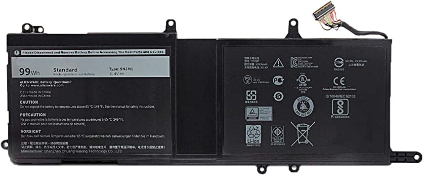 Batterie Dell 9NJM1 44T2R 546FF pour Dell/Alienware