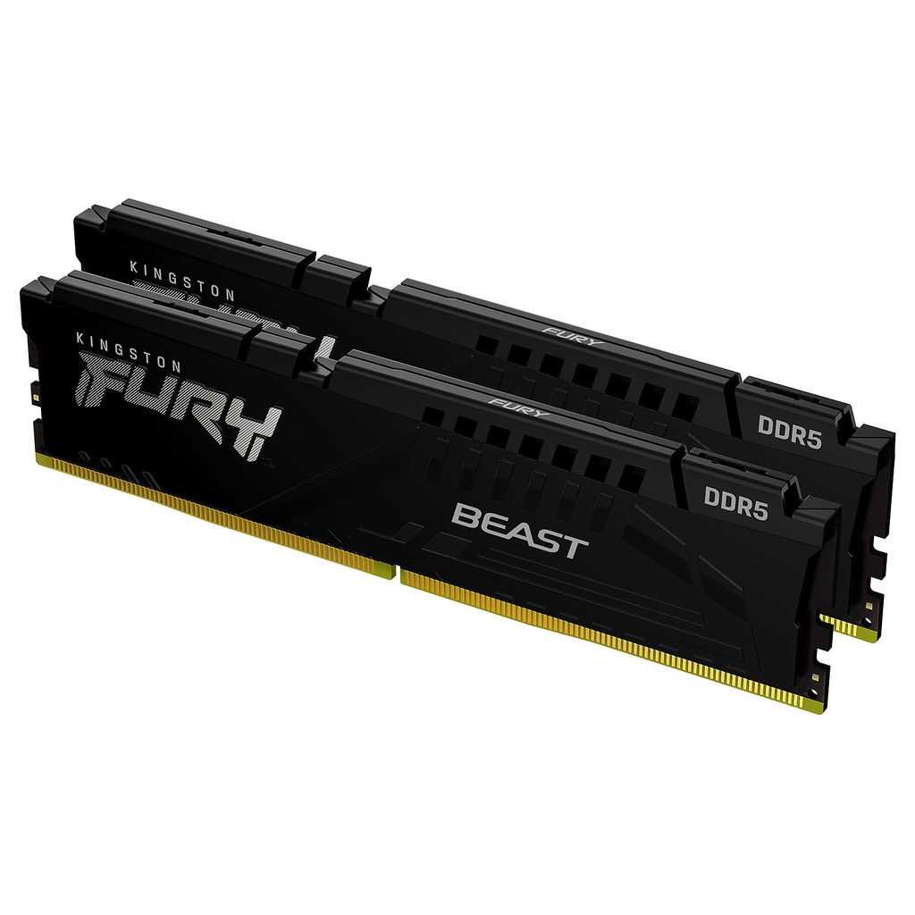 32Go (2x16Go) DDR5 5600Mhz CL36 Kingston Fury Beast Noires KF556C36BBEK2-32