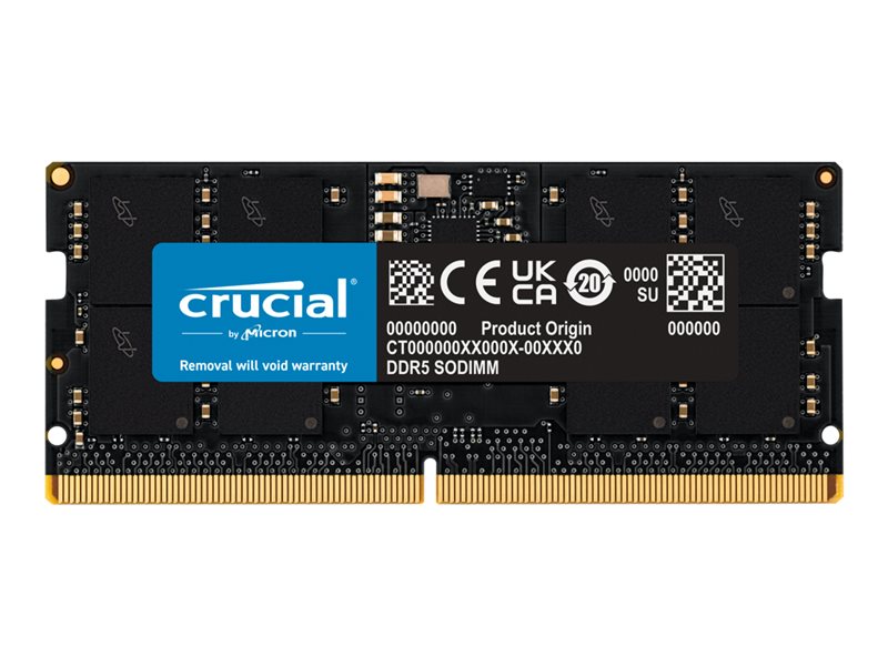 Sodimm 16Go DDR5 4800Mhz CL40 Crucial CT16G48C40S5
