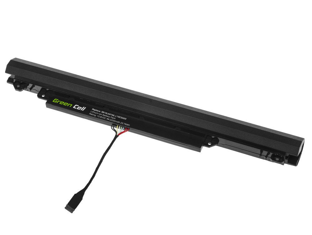 Batterie Greencell  LE123 2200mAh pour portable Lenovo 5B10L04166 5B10L04167 5B10L04215 5B10L79278 L15C3A03 L15L3A03 L15S3A02