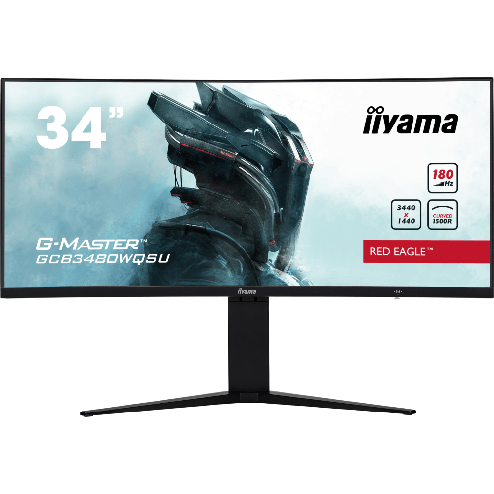Moniteur 34" Incurvé Iiyama GCB3480WQSU - Dalle VA 3440x1440 180Hz 0.4Ms