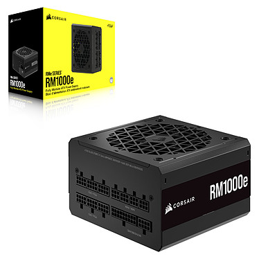 Alimentation 1000W modulaire Corsair RM1000E (2025) 80+ Gold