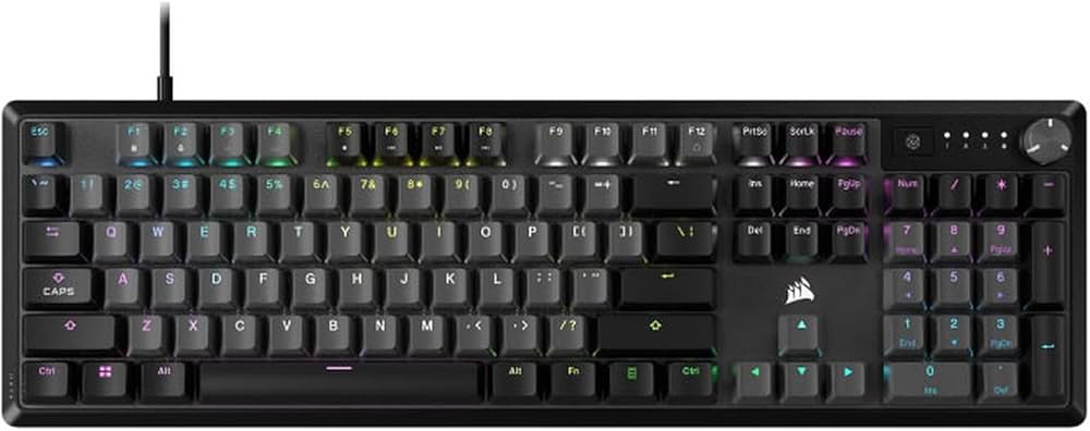 Clavier filaire mécanique Corsair K70 Core Noir RGB (Switchs Corsair Red)