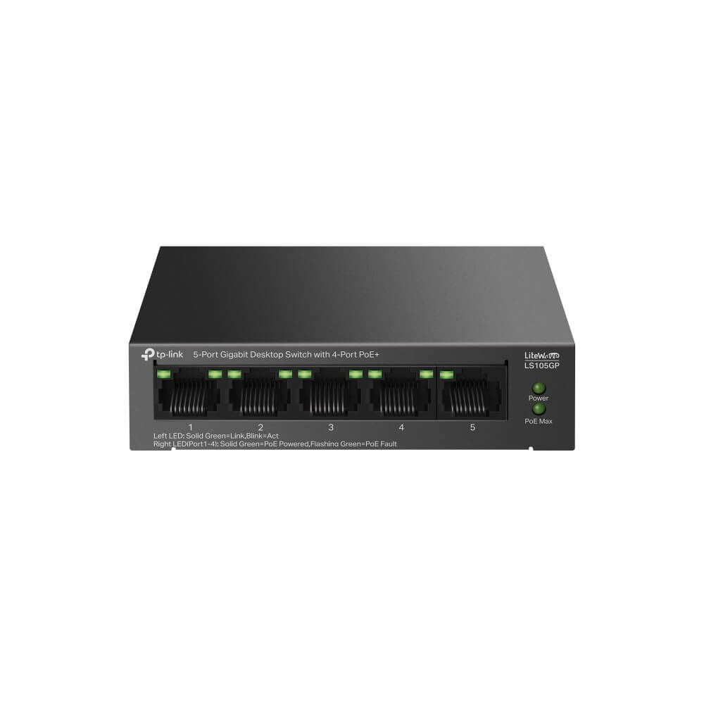 Switch 5 Ports Manageable Tp-Link LS105GP Omada Gigabit POE+