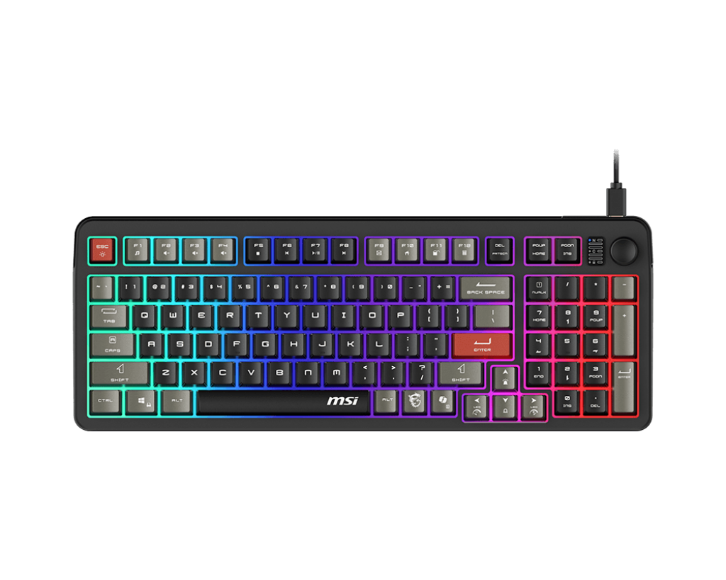 Clavier filaire MSI GK110 RGB Noir
