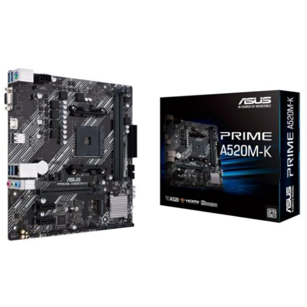 Carte mère Micro-ATX Asus Prime A520M-K DDR4 (Socket AM4)