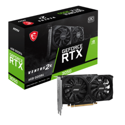 Nvidia RTX 3050 MSI VENTUS 2X E OC 6Gb GDDR6