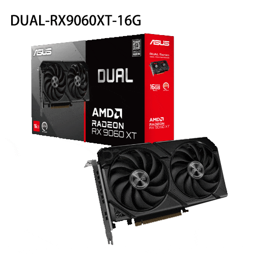 AMD Radeon RX9060XT Asus Dual 16Gb GDDR6