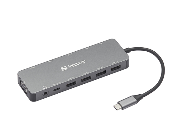 Station d'accueil Sandberg 13en1 - USB Type C