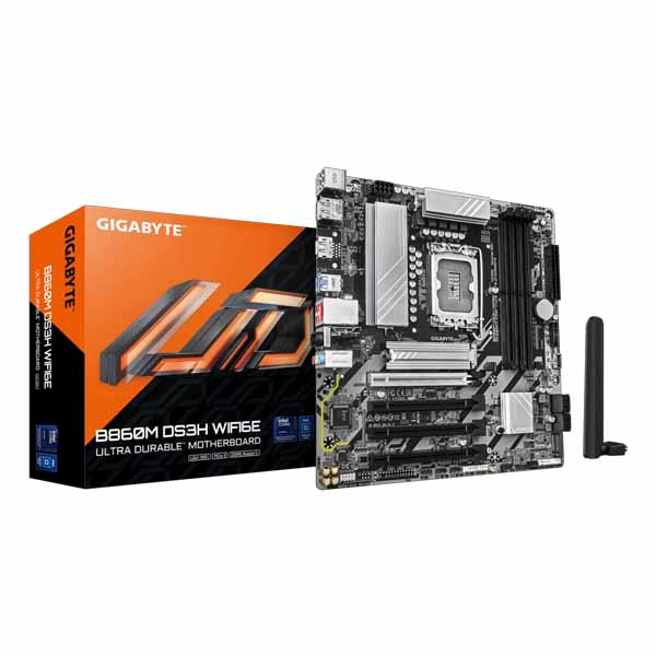 Carte mère Micro-ATX Gigabyte B860M DS3H WIFI6E DDR5 (Socket 1851)