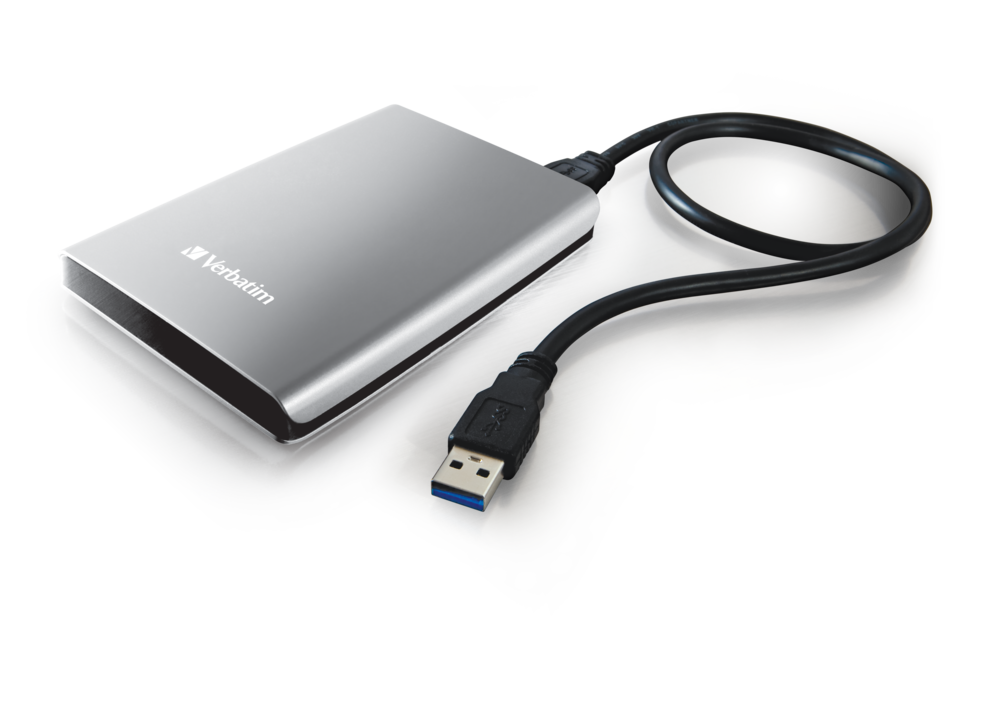 Disque Dur Ext. 2To USB3.0 Verbatim Store'N'Go (Argent) 2.5"