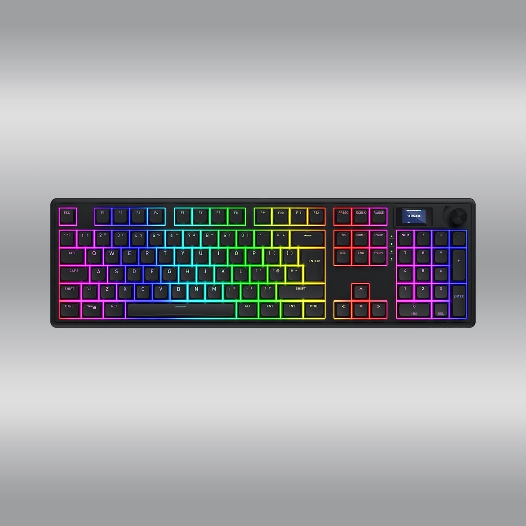 Clavier sans fil mécanique Hator Skyfall 100 Pro RGB (Noir/Noir)