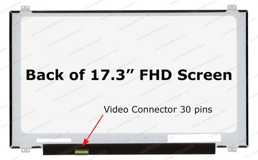 [52100202] Dalle 17.3" Slim Chi Mei N173HCE-E31 1920x1080 30Pins