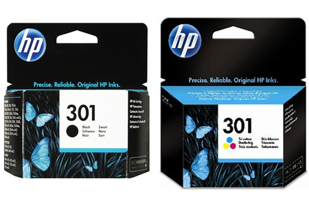 [N9J72AE#301] Cartouche HP Pack 301 Noir+ Couleur