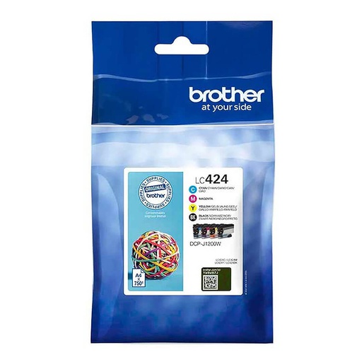 [LC424BK] Cartouche Brother LC424BK noir jusqu'à 750 pages