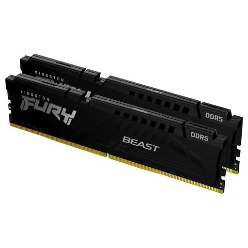 [KF556C36BBEK2-32] 32Go (2x16Go) DDR5 5600Mhz CL36 Kingston Fury Beast Noires KF556C36BBEK2-32