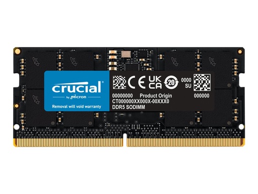 [CT16G48C40S5] Sodimm 16Go DDR5 4800Mhz CL40 Crucial CT16G48C40S5
