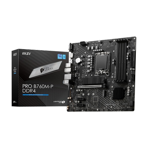 [911-7E02-006] Carte mère Micro-ATX MSI PRO B760M-P DDR4 (Socket 1700)