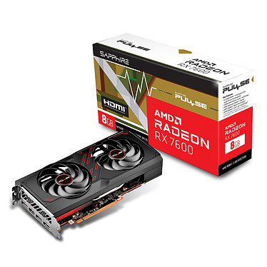 [11324-01-20G] AMD Radeon RX7600 Sapphire Pulse Gaming 8Gb GDDR6