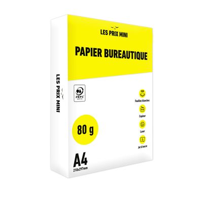 [3001SC] Ramette papier A4 500 Pages Prix Mini 80G