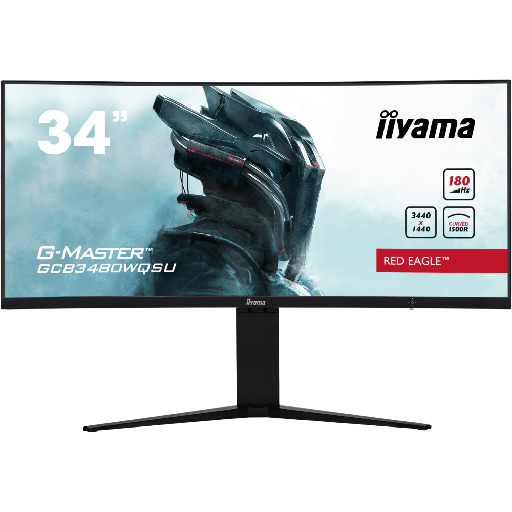 [GCB3480WQSU] Moniteur 34" Incurvé Iiyama GCB3480WQSU - Dalle VA 3440x1440 180Hz 0.4Ms