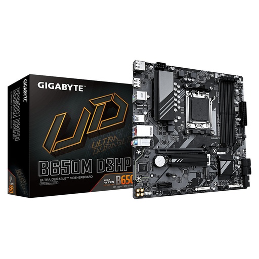 [B650M D3HP AX] Carte mère Micro-ATX Gigabyte B650M D3HP AX Wifi DDR5 (Socket AM5)