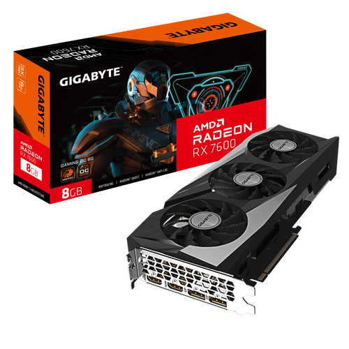 [GV-R76GAMING OC-8GD] AMD Radeon RX7600 Gigabyte Gaming OC 8Gb GDDR6