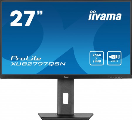 [XUB2797QSN-B2] Moniteur 27" IIyama XUB2797QSN-B2 avec USB-C dock et RJ45 ( LAN )- QHD 100Hz Dalle IPS 1 Ms