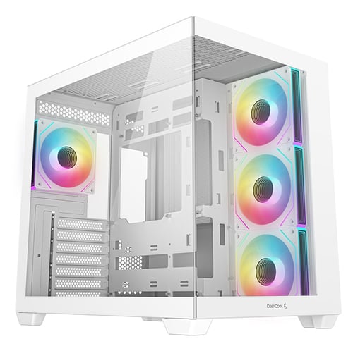 [R-CG530-WHADA4-G-1] Boitier Deepcool CG530 4F Blanc RGB ATX