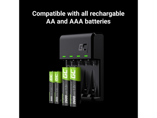 [GRSETGC02] Chargeur de piles Greencell VitalCharger