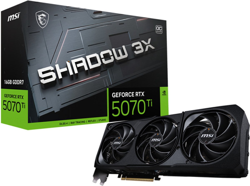 [B0DZD6QV9L] Nvidia RTX 5070 Ti MSI Shadow 3X OC 16Gb GDDR7