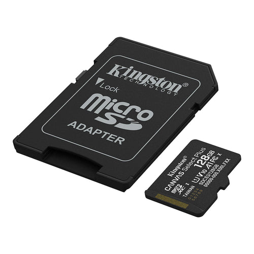 [SDCS3/128GB] Memoire Micro SDXC 128Go Class V10/UHS-I (U1) Kingston Canvas Select Plus Gen3