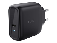 [24817] Chargeur secteur USB Type C + 1 câble USB-C > USB-C 2M 65W PD Trust MAXO Noir