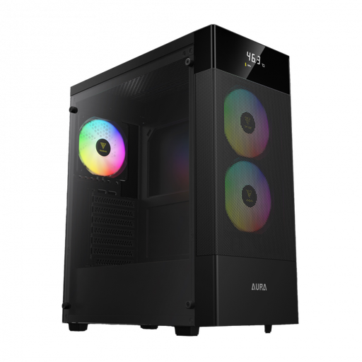 [16333-82C23-10800-G] Boitier Gamdias Aura GC5 Elite RGB Noir ATX