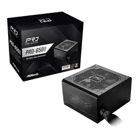 [90-UXR065-BNEAA2] Alimentation 650W ASRock Pro-B 80+ Bronze