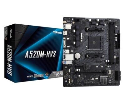 [90-MXBE60-A0UAYZ] Carte mère Micro-ATX Asrock A520M-HVS DDR4 (Socket AM4)